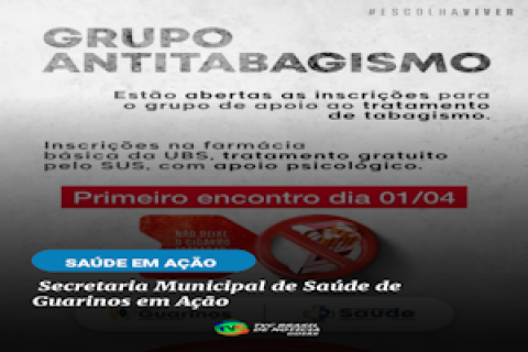 Secretaria municipal de saúde de Guarinos em ação